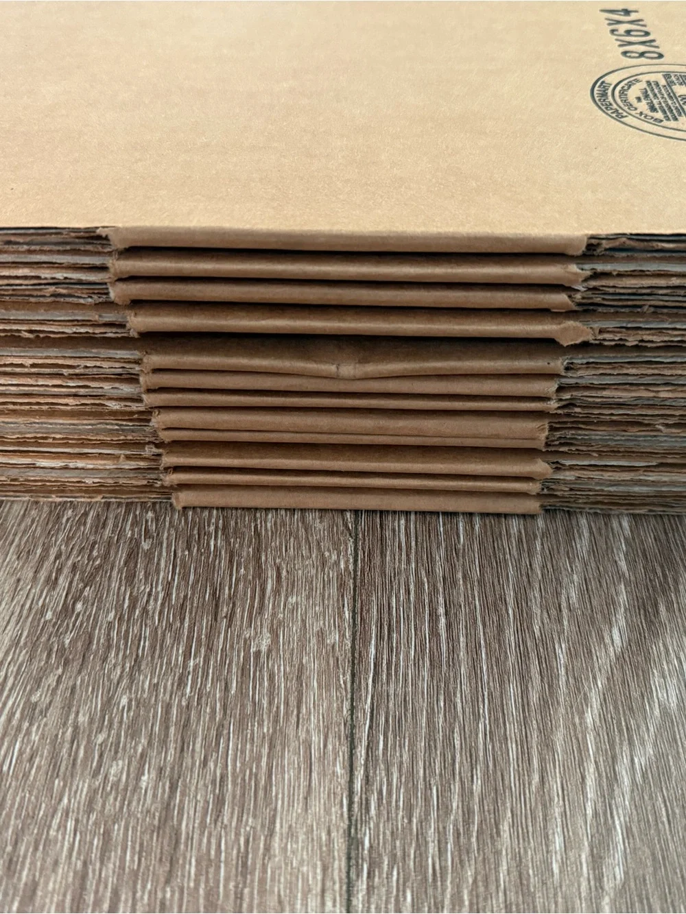 8 x 6 x 4” 15 cardboard boxes